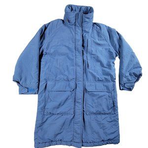 Woolrich Womens Small Blue Parka Jacket Coat Vintage Long Winter Coat Outdoors